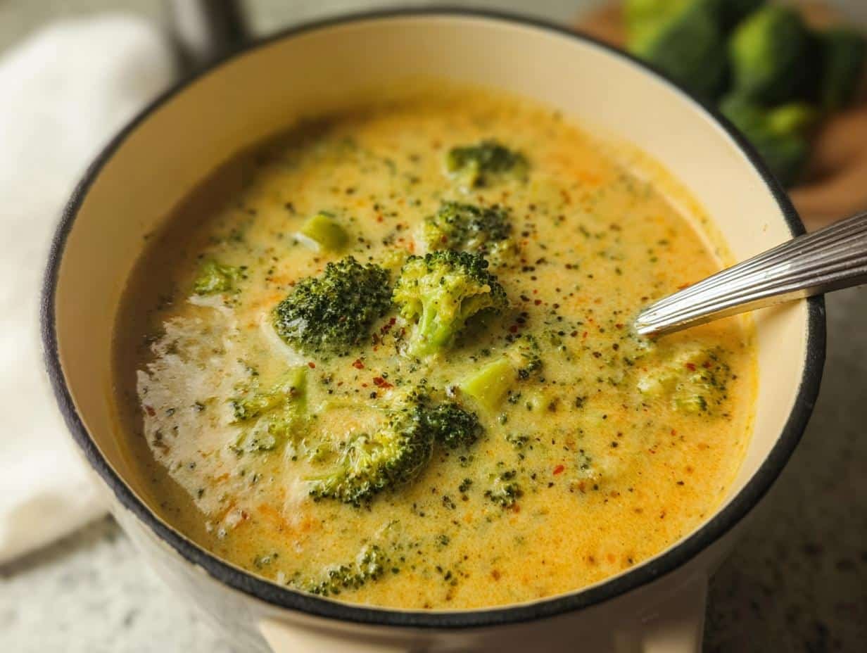 Broccoli Cheddar Soup - detail 1