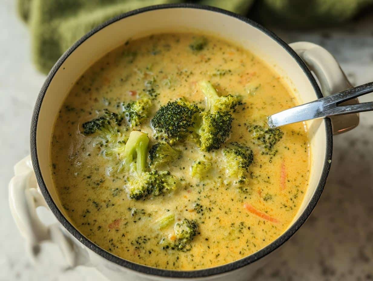 Broccoli Cheddar Soup - detail 2