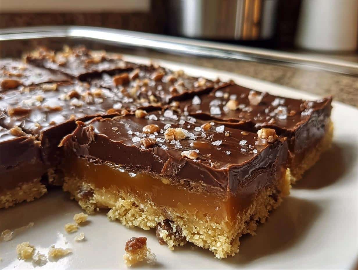 Caramel Chocolate Crunch Bars: 1 Perfect Recipe - Caramel Chocolate Crunch Bars - additional detail