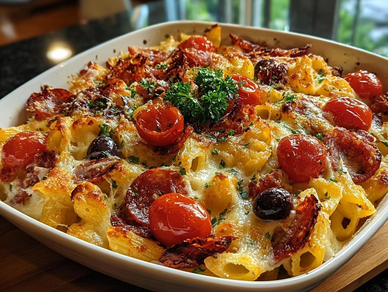 Charcuterie Board Pasta Bake