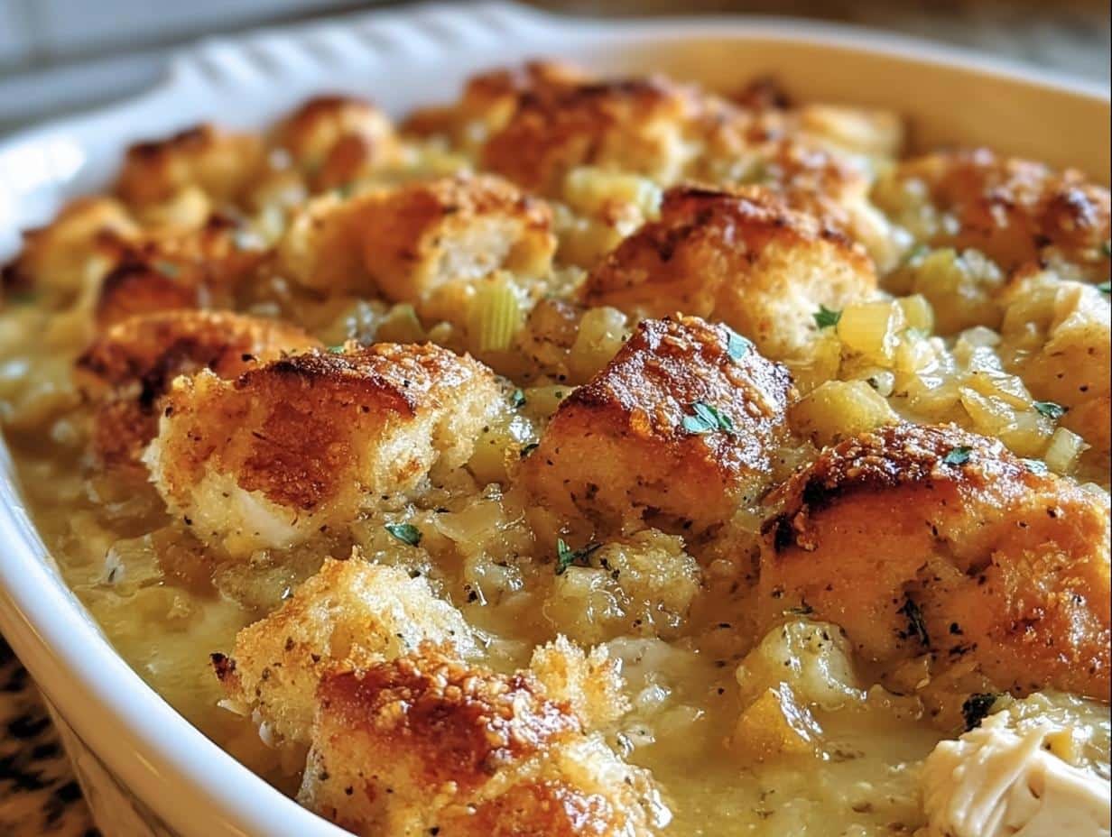 Chicken Stuffing Casserole: Cozy 1-Dish Dinner - Chicken Stuffing Casserole - main visual representation