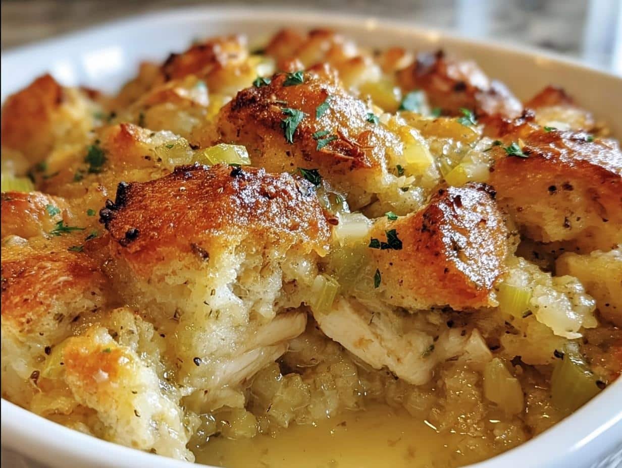 Chicken Stuffing Casserole