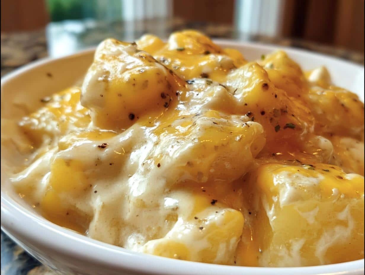 Crockpot Cheesy Potatoes