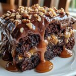 Decadent Chocolate Turtle Cake