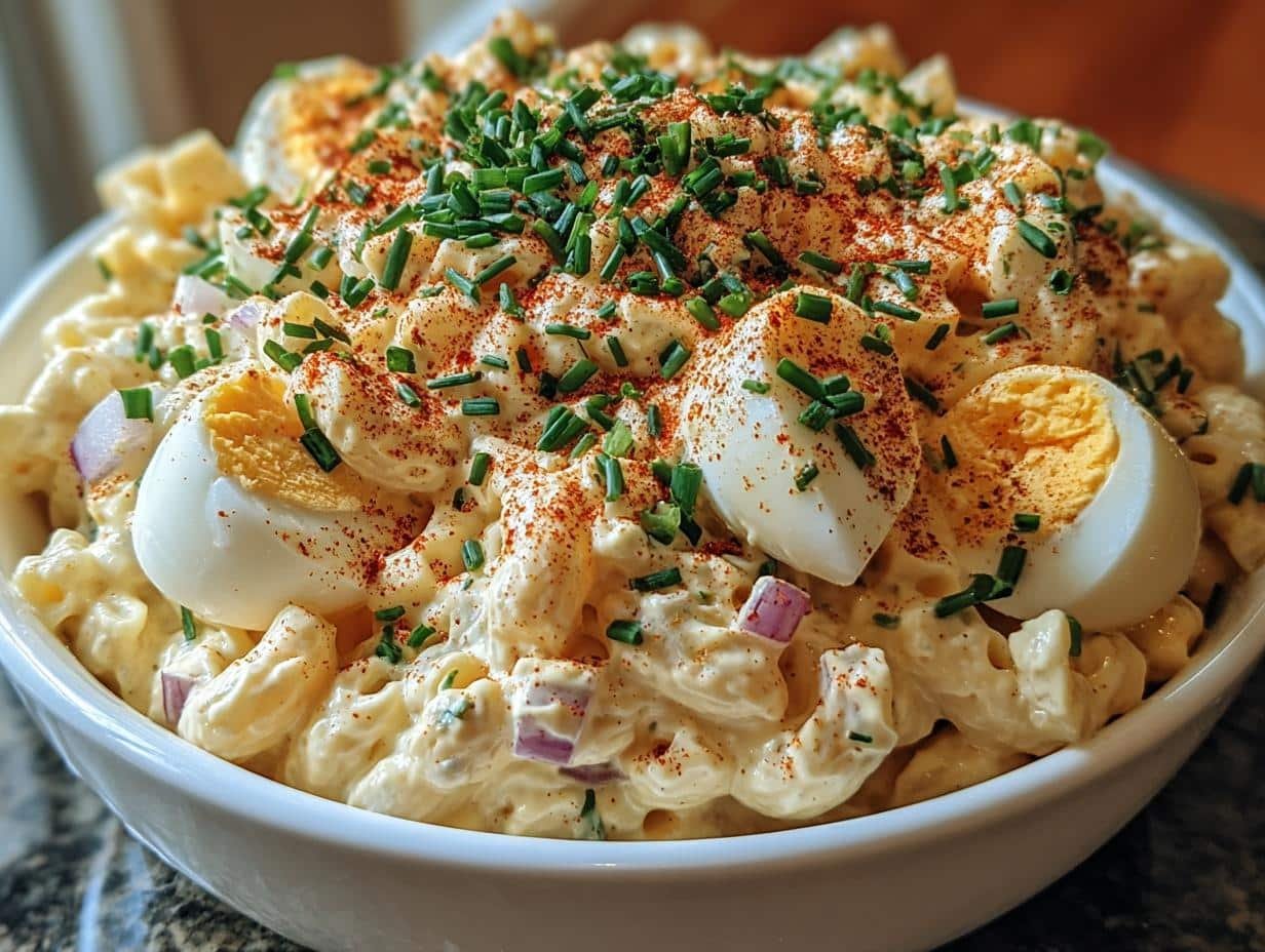 Deviled Egg Macaroni Salad: Taste 8 Sensational Servings - Deviled Egg Macaroni Salad - additional detail