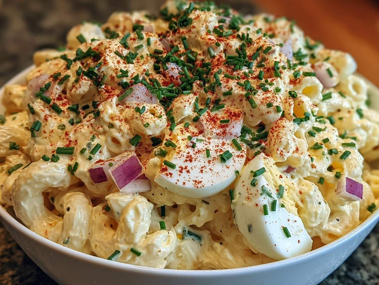 Deviled Egg Macaroni Salad: Taste 8 Sensational Servings - Deviled Egg Macaroni Salad - additional detail