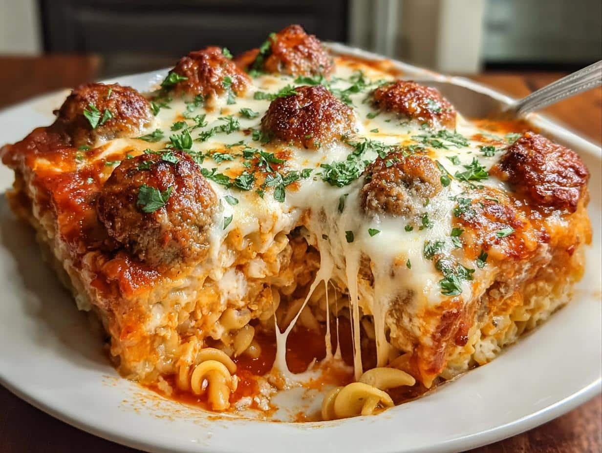 Dump Bake Meatball Casserole - detail 1