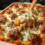 Dump Bake Meatball Casserole