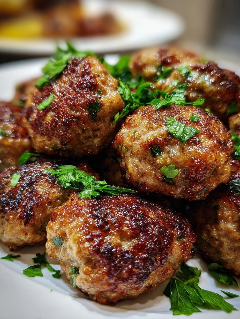 Fried Meatballs (Romanian Chiftele) - detail 2