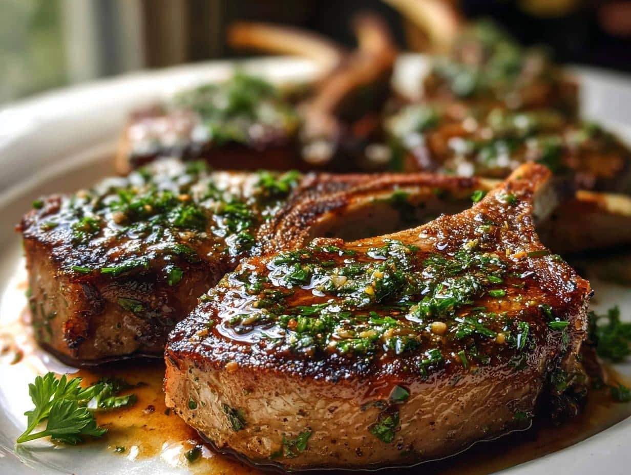 Garlic Herb Lamb Chops - detail 2