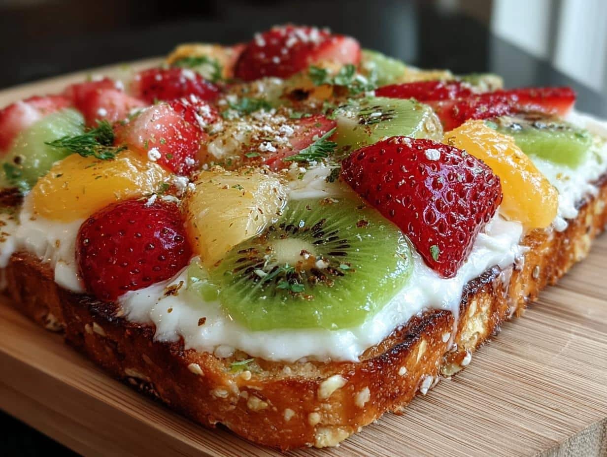 Grilled Fruit Pizza Sandwich