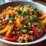 Ground Turkey and Peppers Stir-Fry