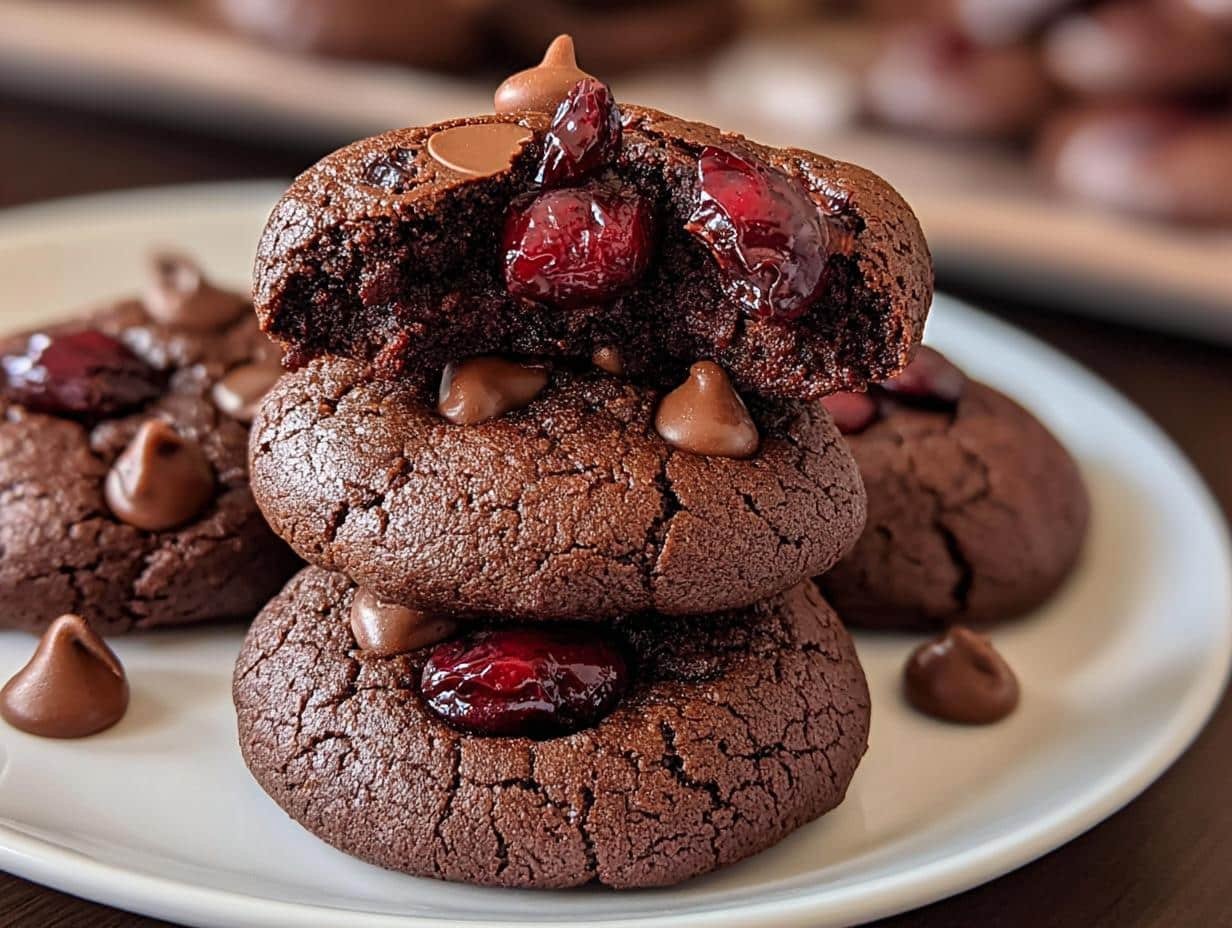 Indulge Chocolate Cherry Cookies: 1 Blissful Bite - Indulge Chocolate Cherry Cookies - additional detail