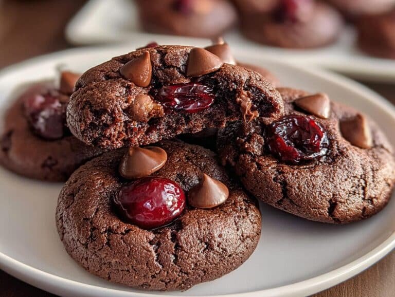 Indulge Chocolate Cherry Cookies