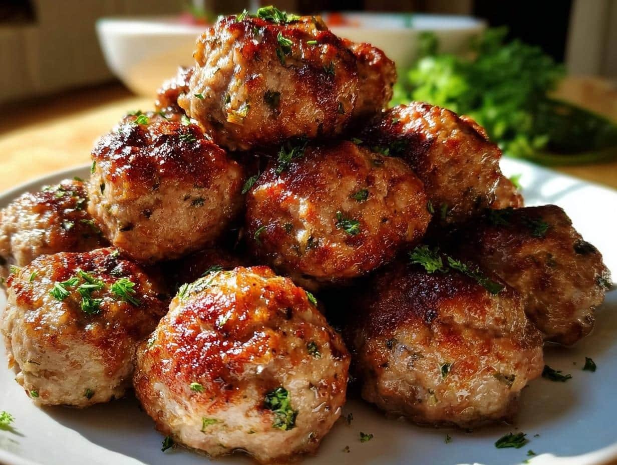 Italian Oven Baked Meatballs