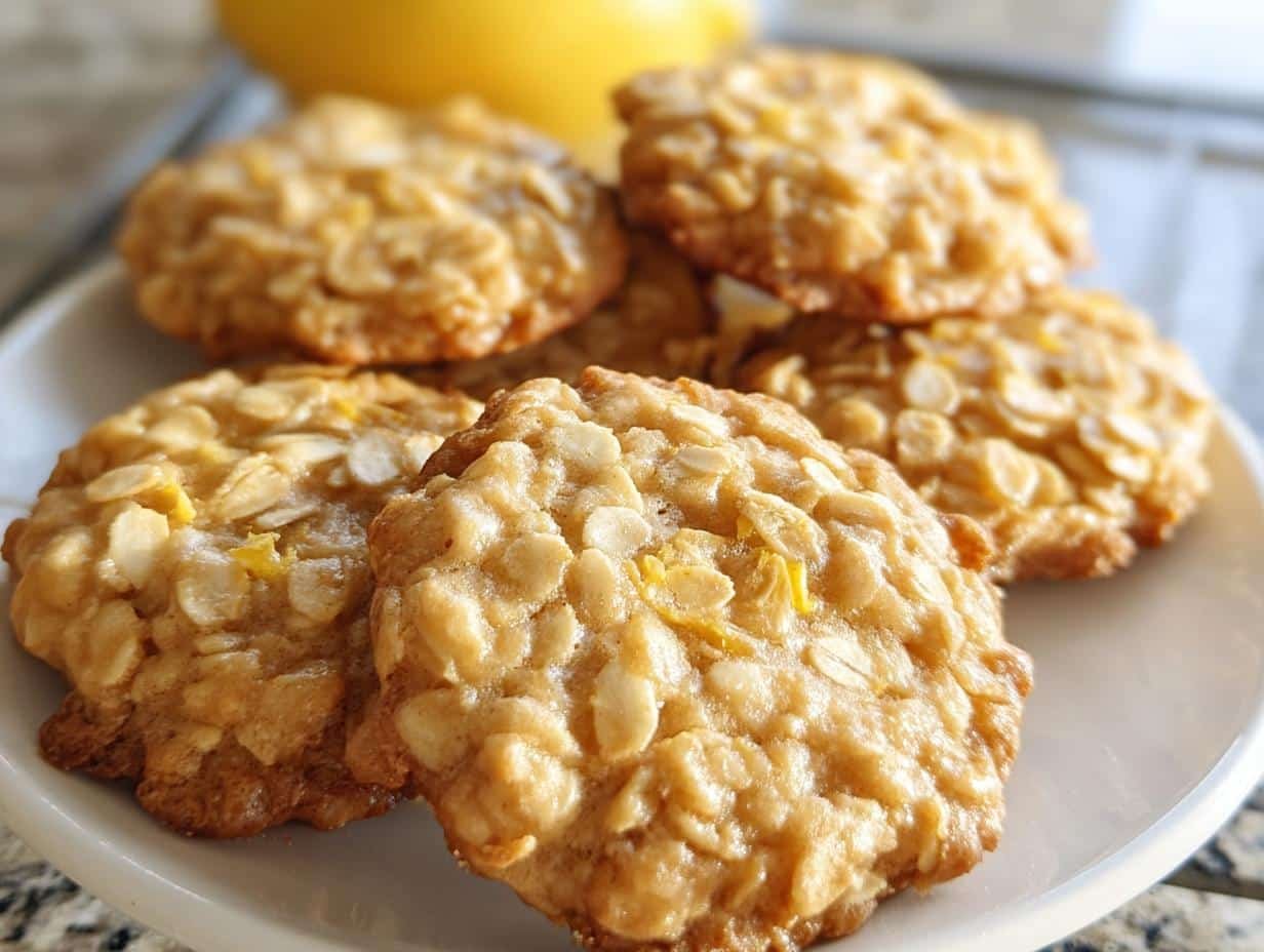 Zesty Lemon Oatmeal Cookies: 10 Minute Magic - Lemon Oatmeal Cookies - main visual representation