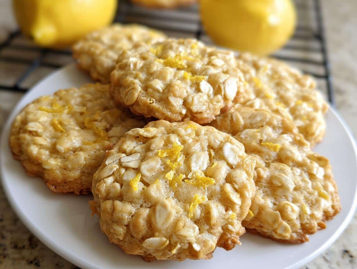 Zesty Lemon Oatmeal Cookies: 10 Minute Magic - Lemon Oatmeal Cookies - additional detail