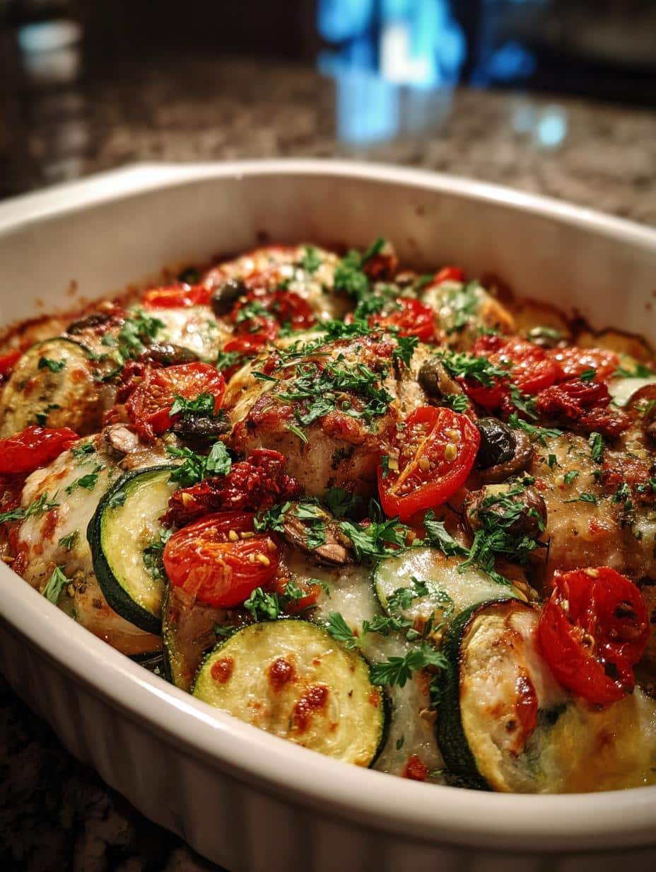 Mediterranean Chicken Zucchini Bake - detail 1