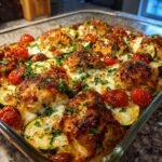 Mediterranean Chicken Zucchini Bake