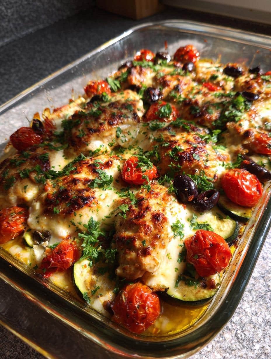Mediterranean Chicken Zucchini Bake - detail 2
