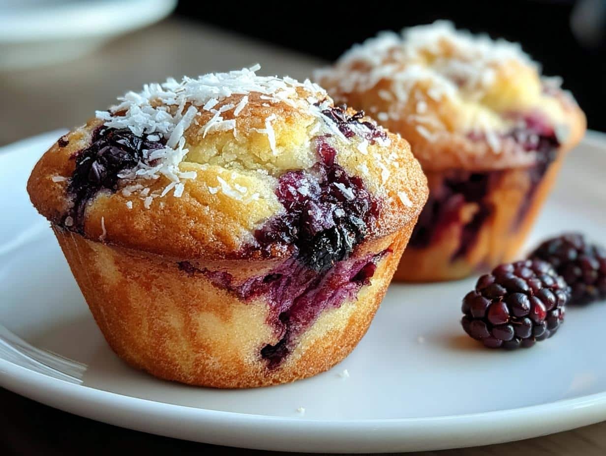 Mulberry Muffins Coconut Tropical