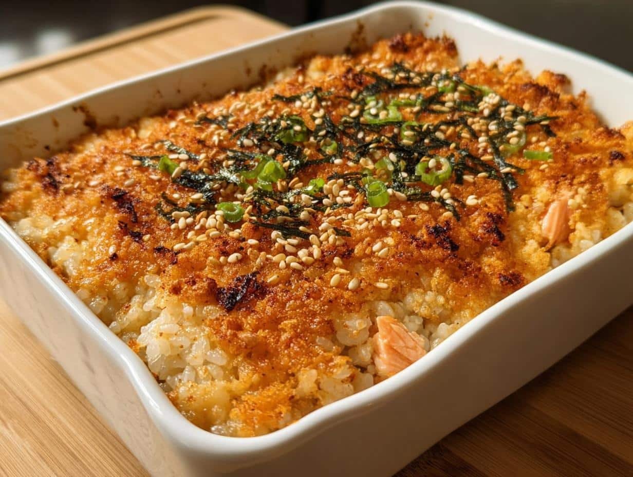 Salmon Sushi Bake - detail 1