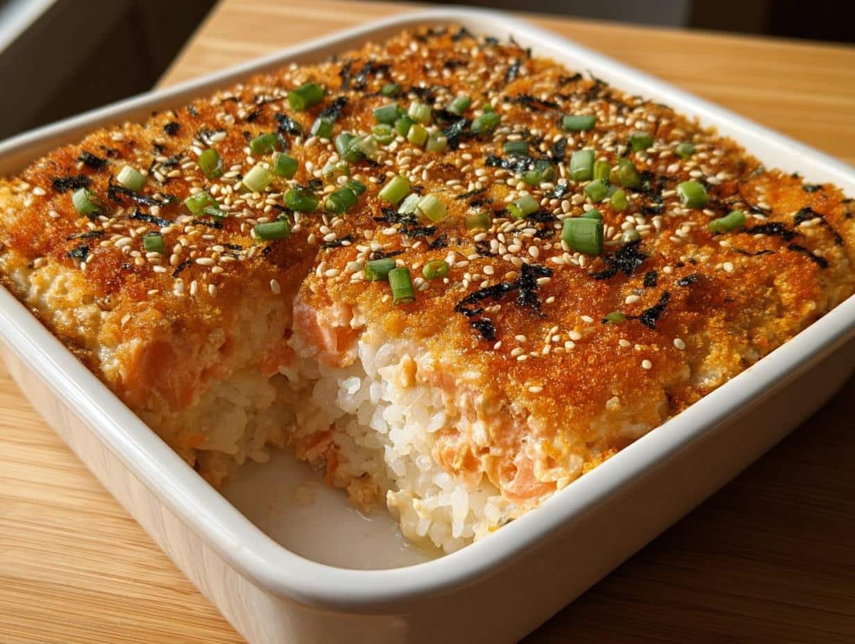 Salmon Sushi Bake - detail 2