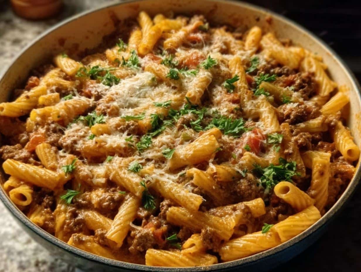 Stovetop Creamy Ground Beef: 1 Amazing Weeknight Save. - Stovetop Creamy Ground Beef - additional detail