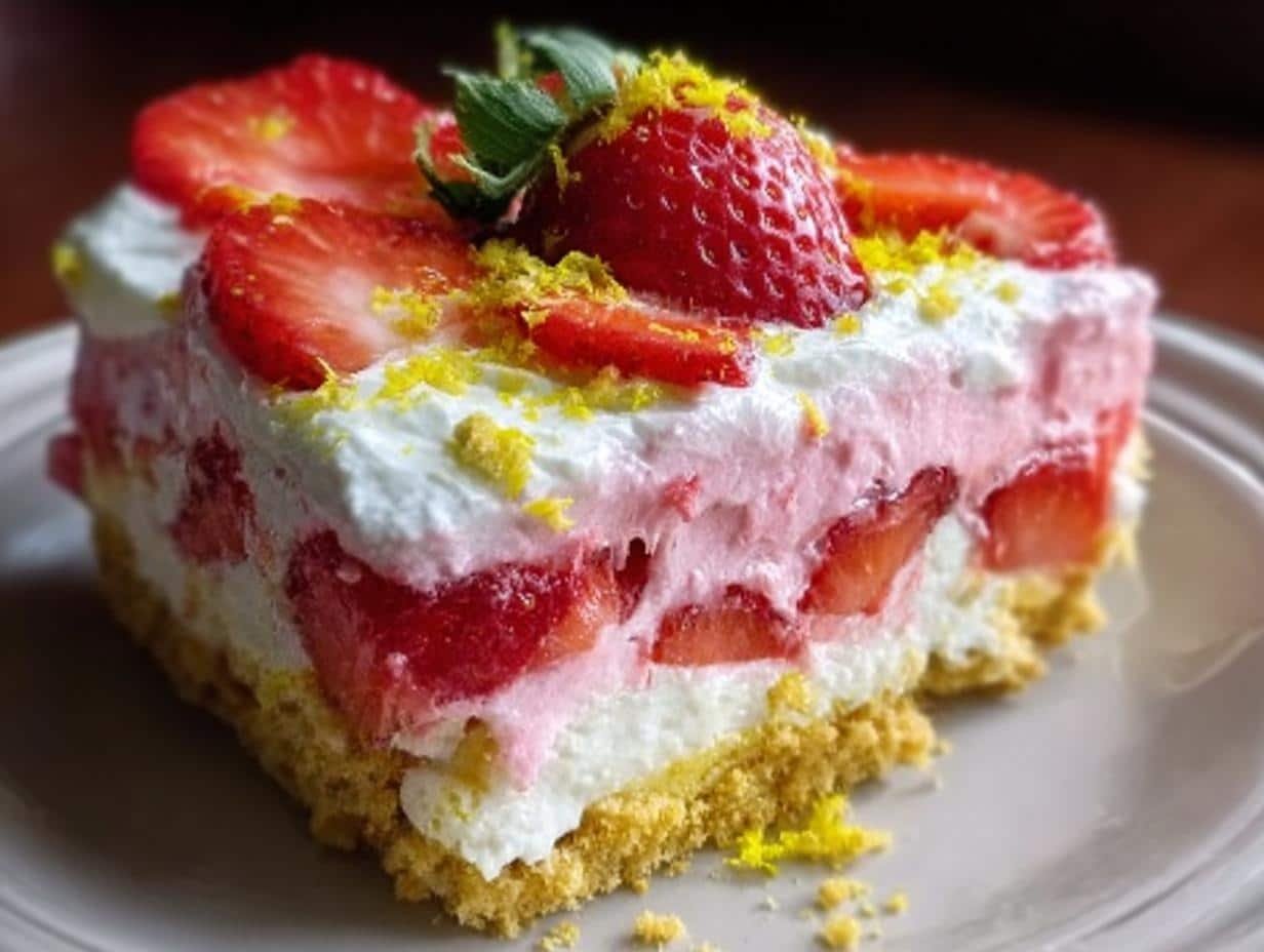 Strawberry Lemonade Lasagna