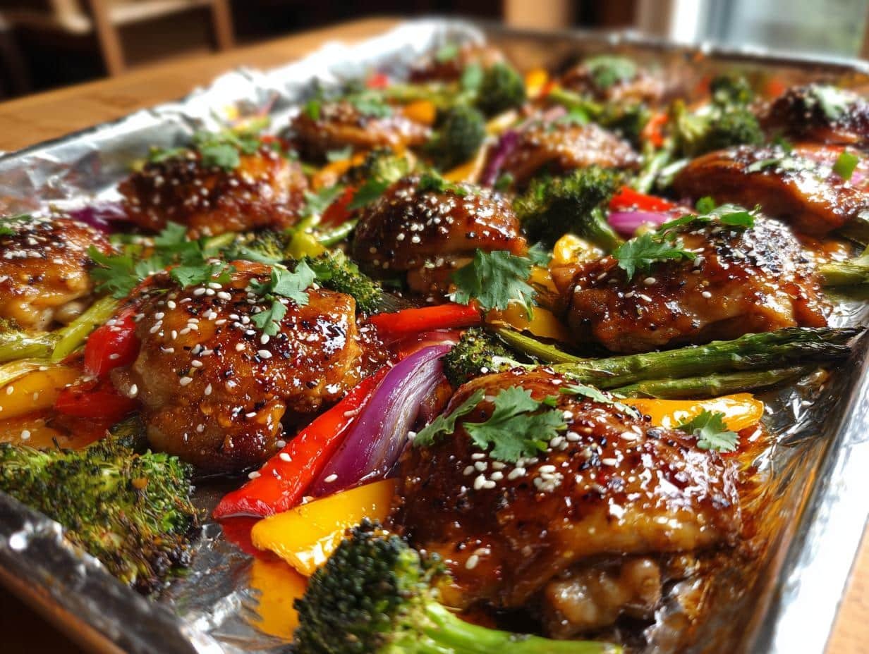Teriyaki Chicken Sheet Pan Supper