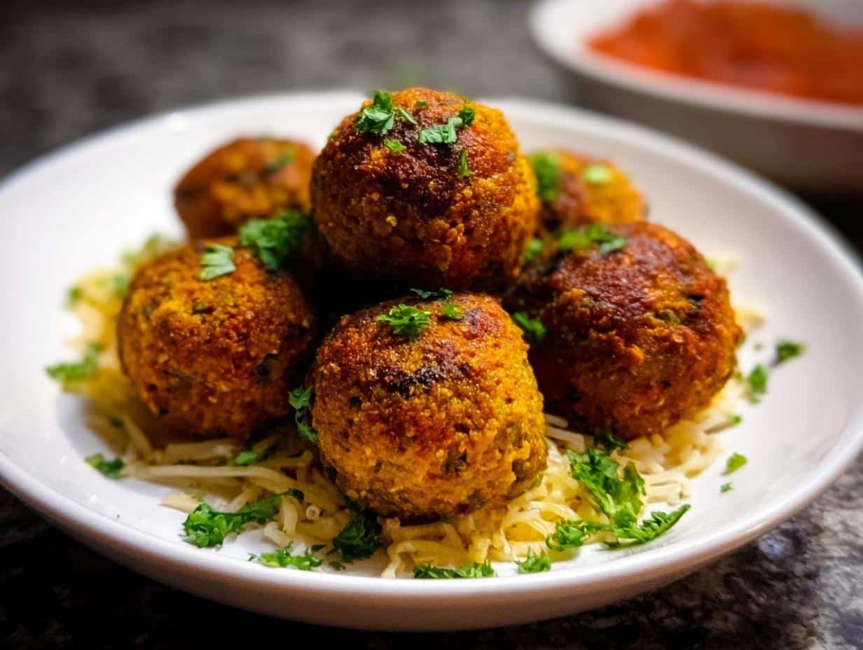 Vegetarian Lentil Meatballs: An Incredible 1-Stop Meal - Vegetarian Lentil Meatballs Incredible - additional detail
