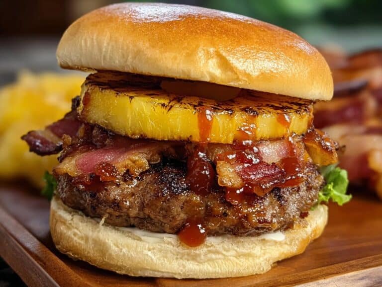 Bbq Bacon Pineapple Burger
