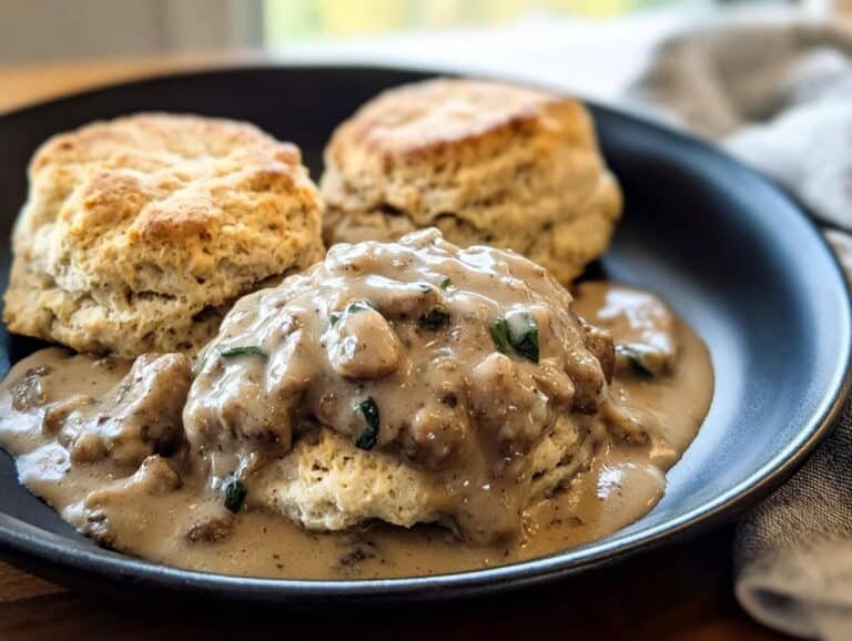 Biscuits Gravy Maple Sausage