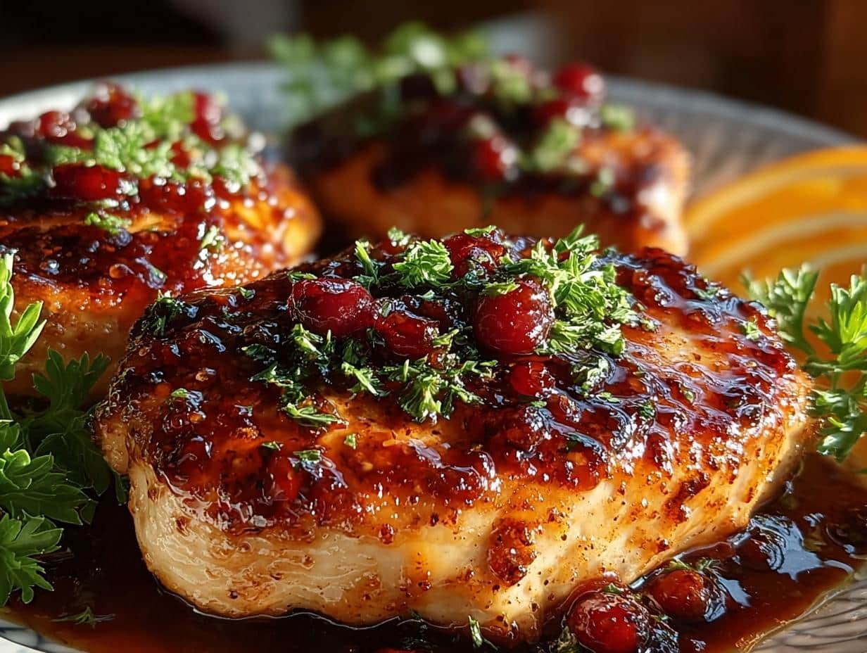 Cranberry Orange Glazed Chicken: Easy 4-Star Meal - Cranberry Orange Glazed Chicken - additional detail