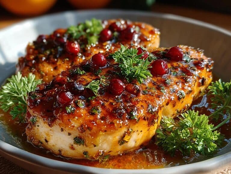 Cranberry Orange Glazed Chicken