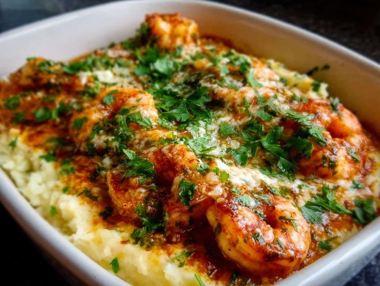 Creamy Garlic Shrimp Over: 15-Min Dinner - Creamy Garlic Shrimp Over - additional detail