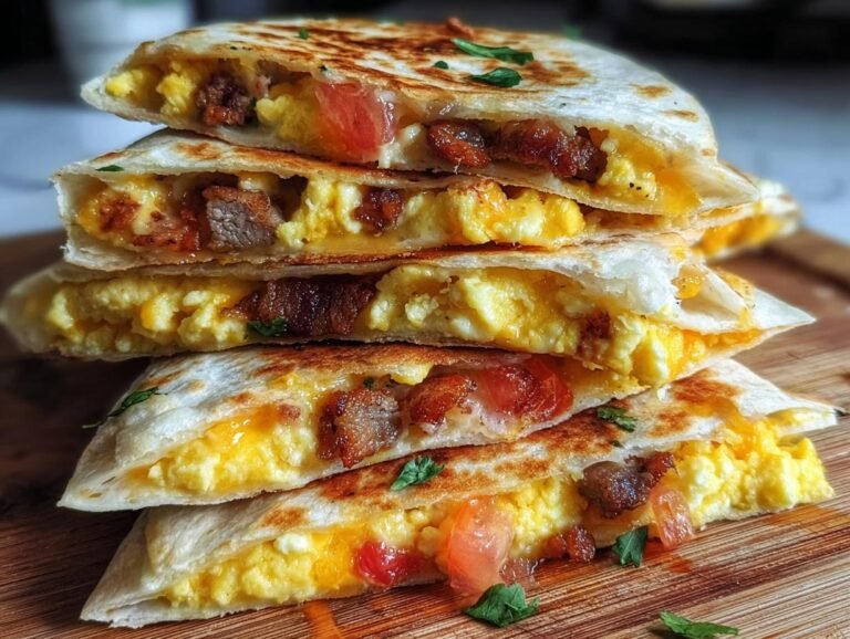 Eggs Bacon Quesadillas Breakfast