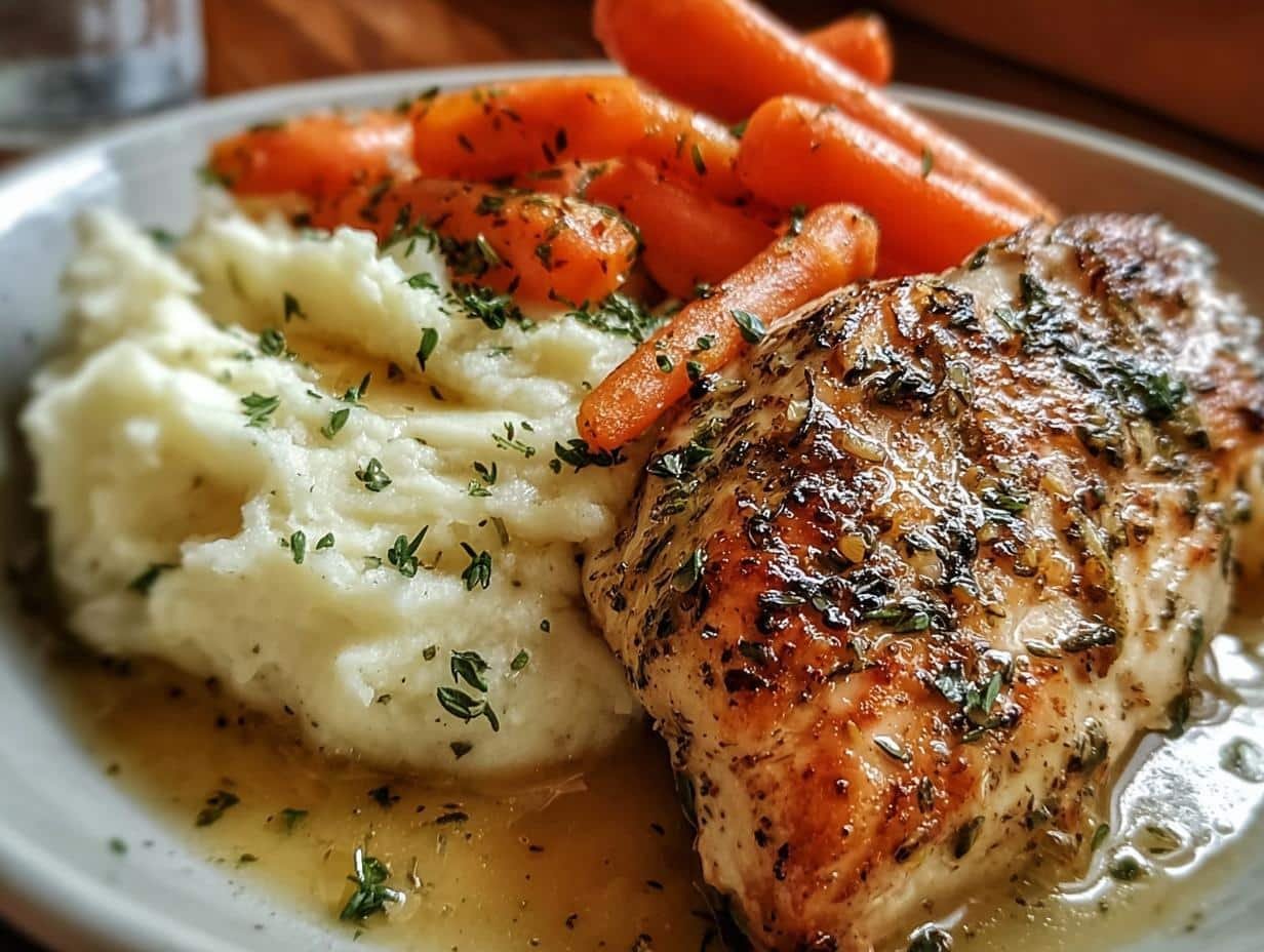 Garlic Herb Chicken Mashed