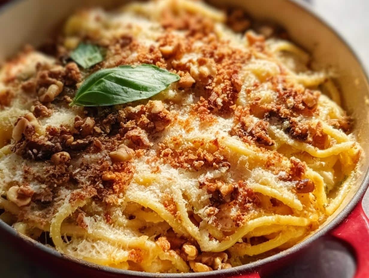 Garlicky Black Walnut Breadcrumb: Amazing 30-Min Meal - Garlicky Black Walnut Breadcrumb - additional detail