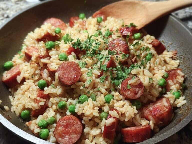 Kielbasa Rice Skillet