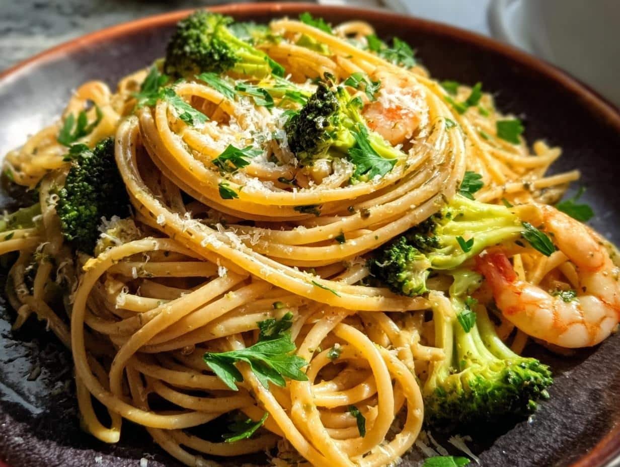 Light Healthy Broccoli Pasta
