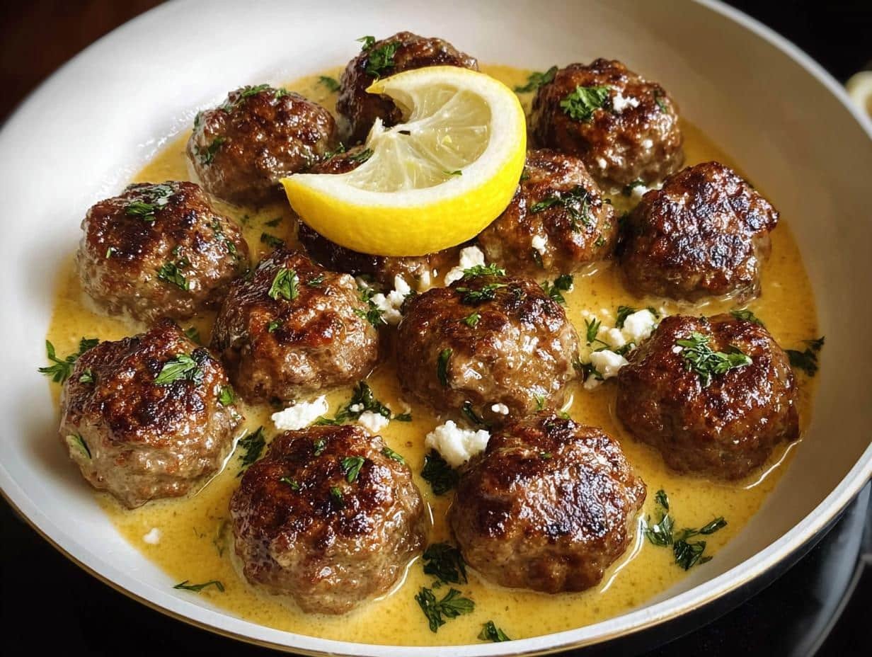 Meatballs Lemon Sauce: Divine 1-Hour Meal - Meatballs Lemon Sauce - additional detail
