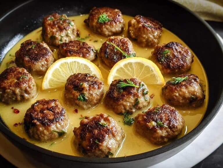 Meatballs Lemon Sauce