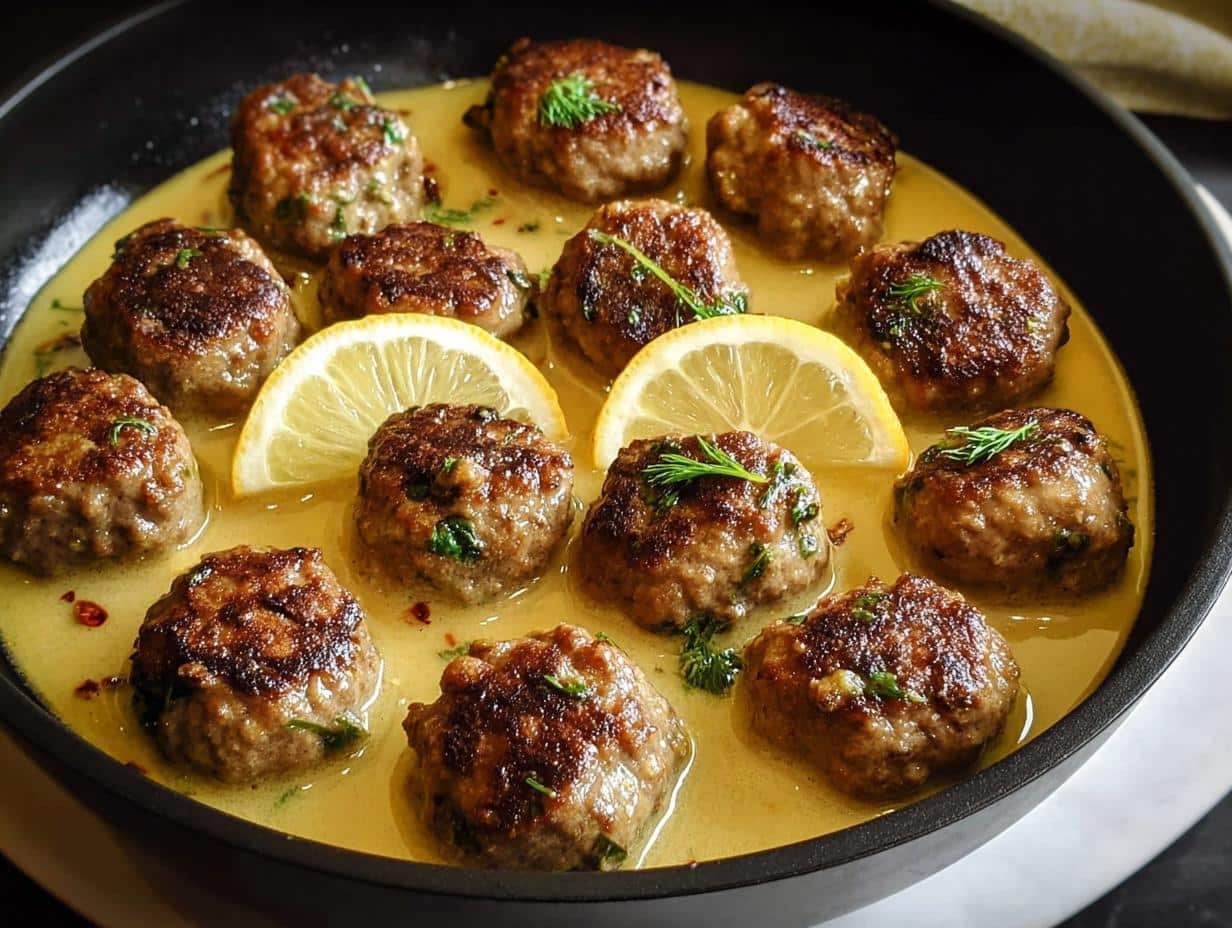 Meatballs Lemon Sauce