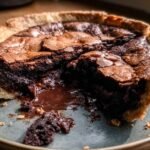 Molten Chocolate Crackle Pie