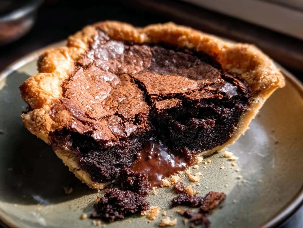 Molten Chocolate Crackle Pie: Utterly Divine - Molten Chocolate Crackle Pie - additional detail