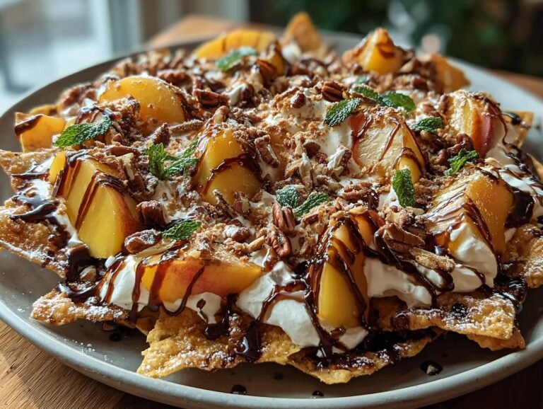 Peach Nachos Supreme Deliciously