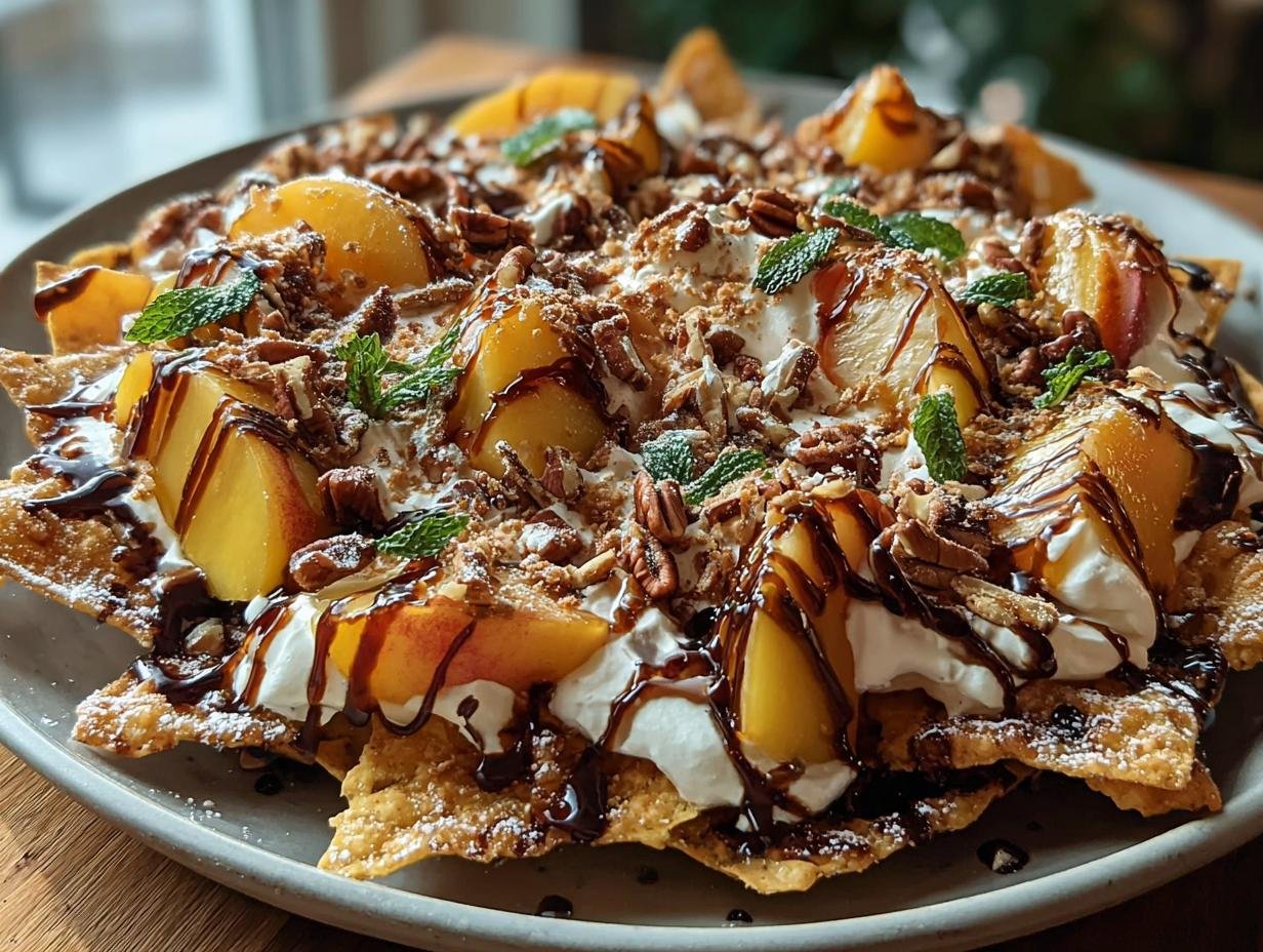 Peach Nachos Supreme Deliciously