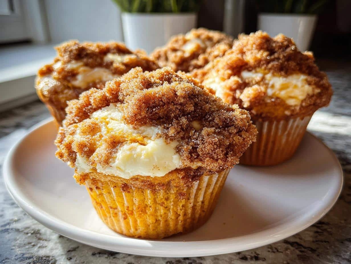 Pumpkin Cream Cheese Muffins: Deliciously Easy - Pumpkin Cream Cheese Muffins - additional detail