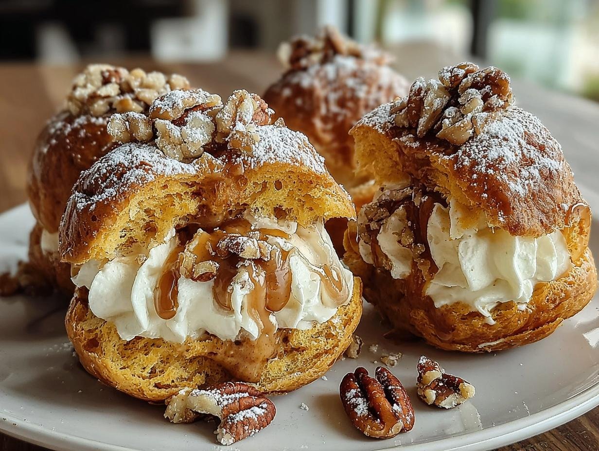 Amazing Pumpkin Maple Cream Puffs Recipe - Pumpkin Maple Cream Puffs - main visual representation
